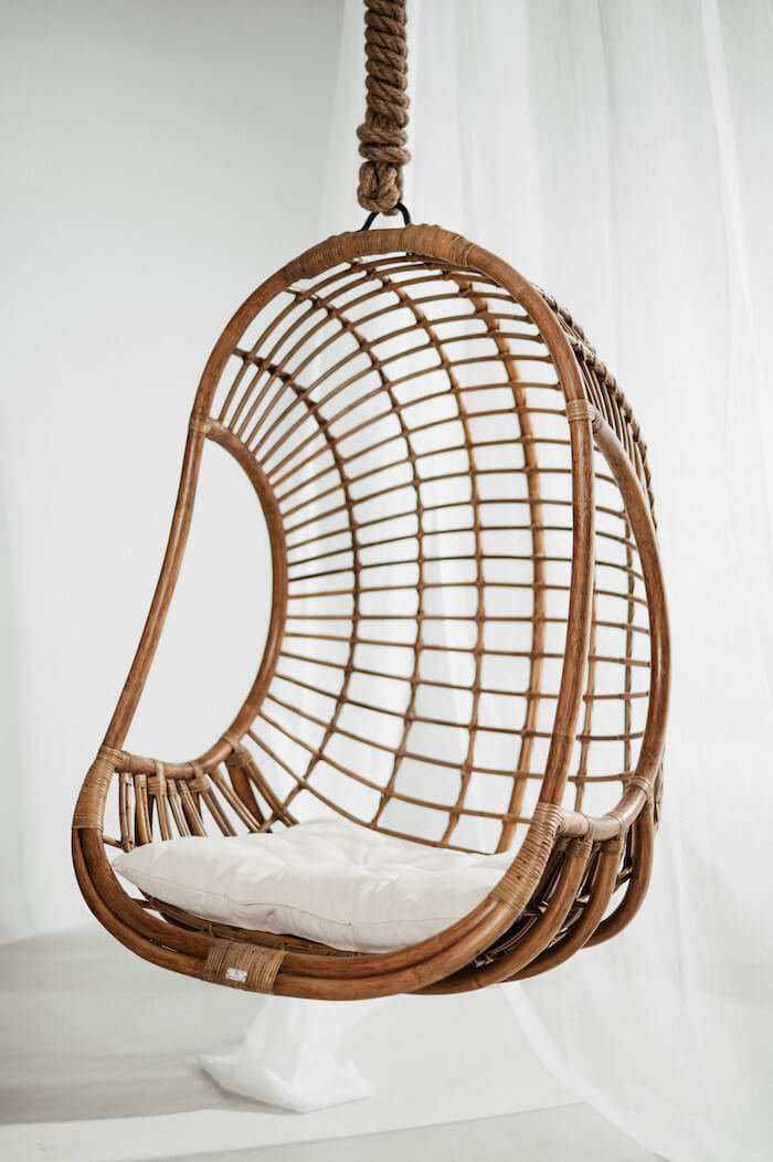 FOTEL WISZĄCY HUGO CIEMNY