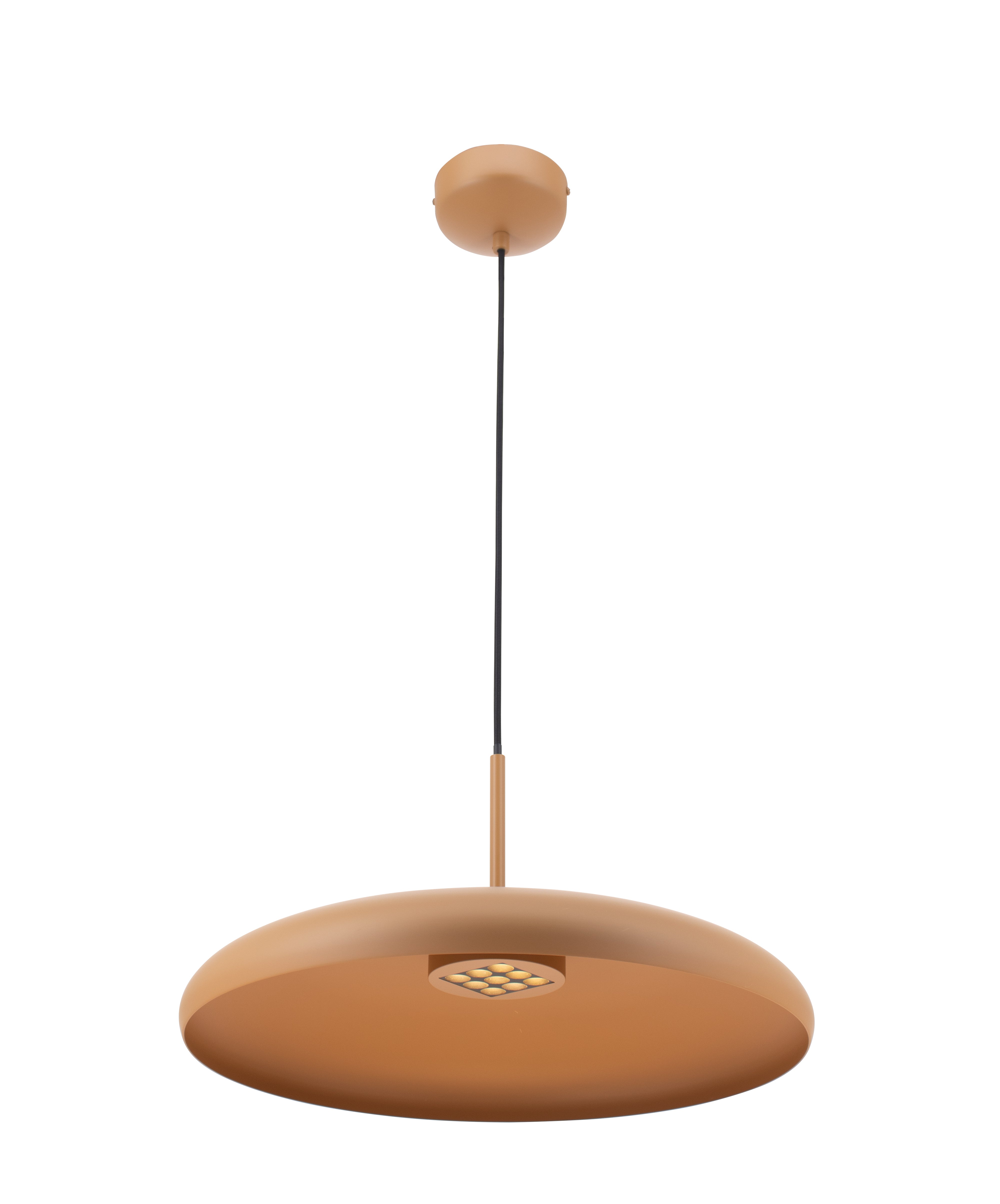 LAMPA WISZĄCA ALUMINIOWA METEORRA  BRĄZOWA