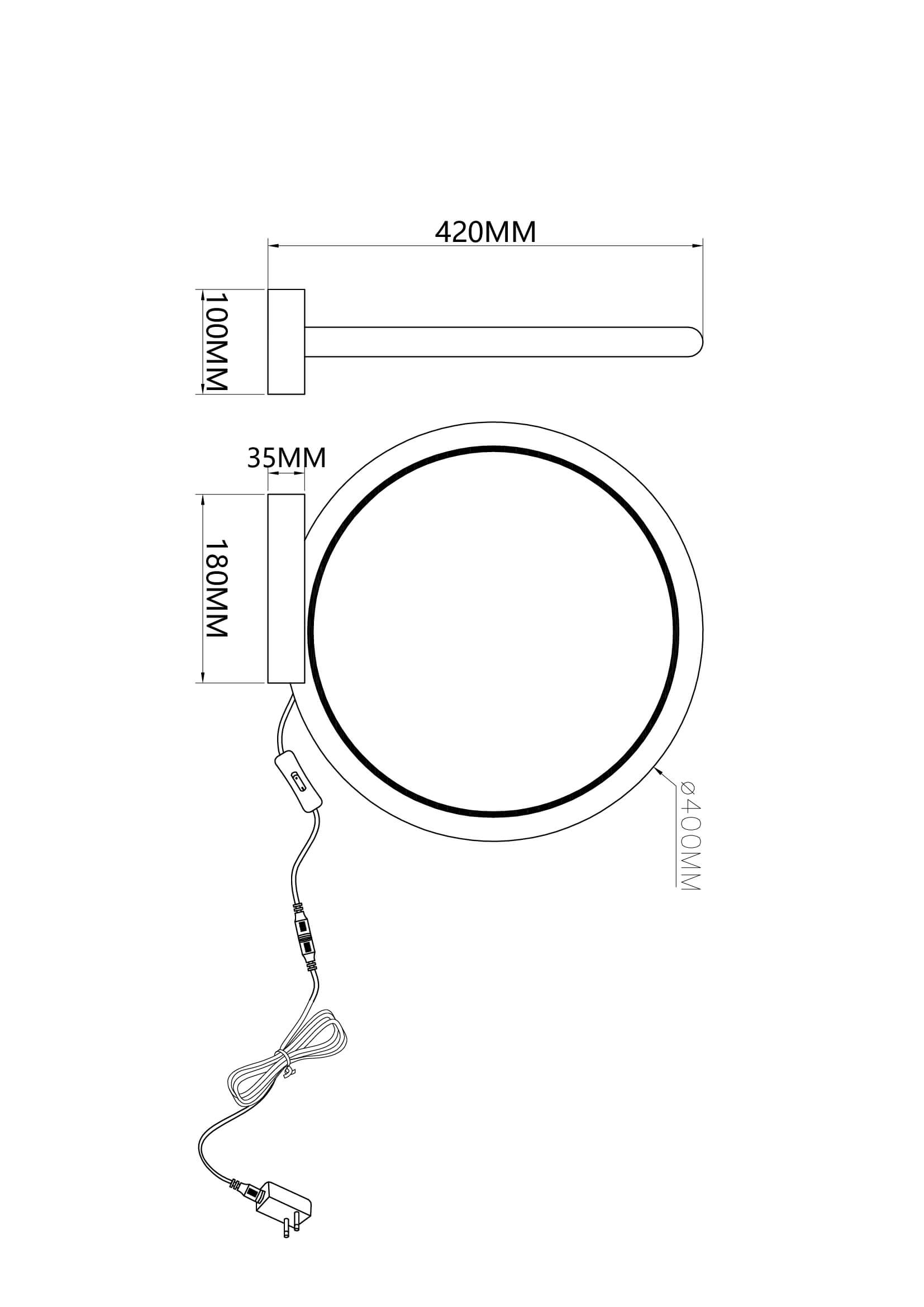 LAMPA STOŁOWA RAVELLA S OBRĘCZ BRĄZOWA IMITACJA DREWNA PODSTAWA CZARNY MARMUR
