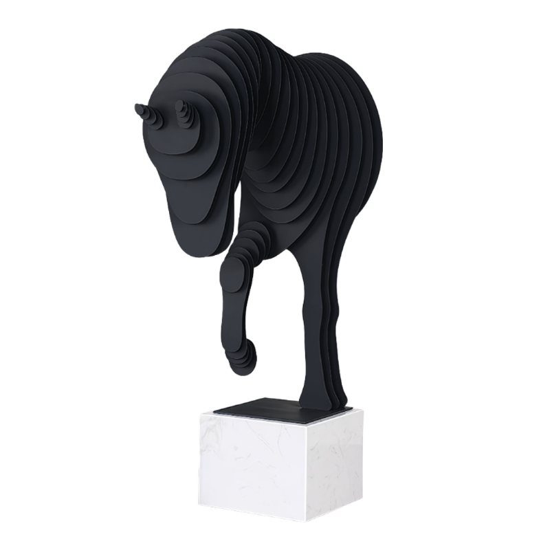 FIGURKA DEKORACYJNA SOLERRO SZARY