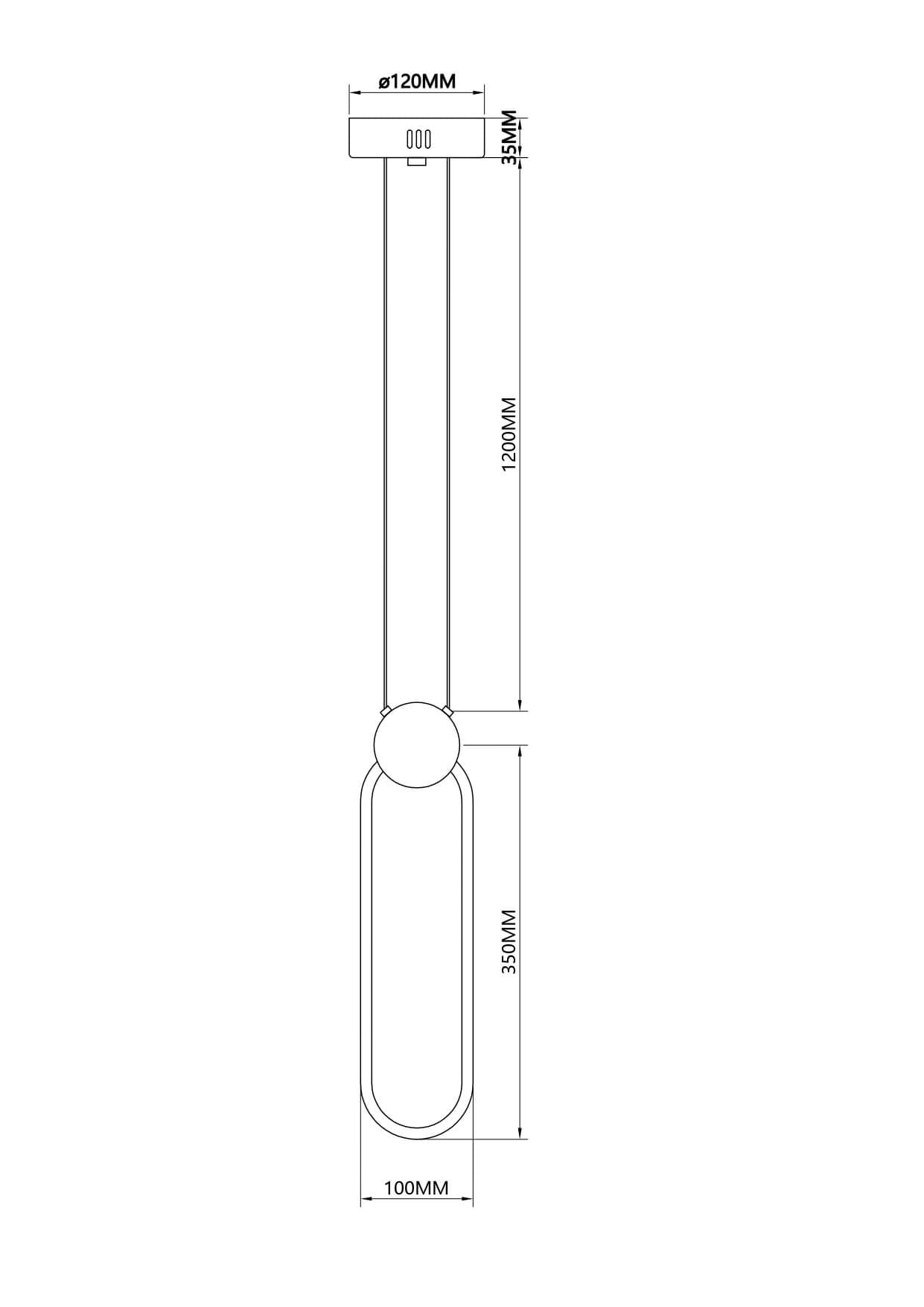 LAMPA WISZĄCA CASTORO ZŁOTA