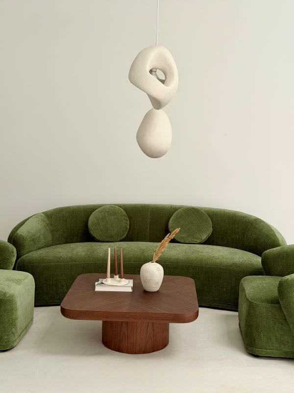 ZESTAW WYPOCZYNKOWY AMARONE VITA ZIELONY SOFA 3-OSOBOWA I 2 FOTELE