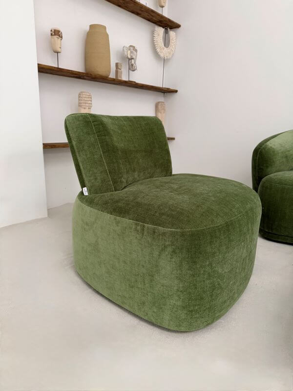 FOTEL AMARONE  ZIELONY ELEGANCJA I NOWOCZESNA PROSTOTA