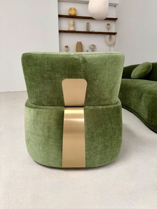 FOTEL AMARONE  ZIELONY ELEGANCJA I NOWOCZESNA PROSTOTA