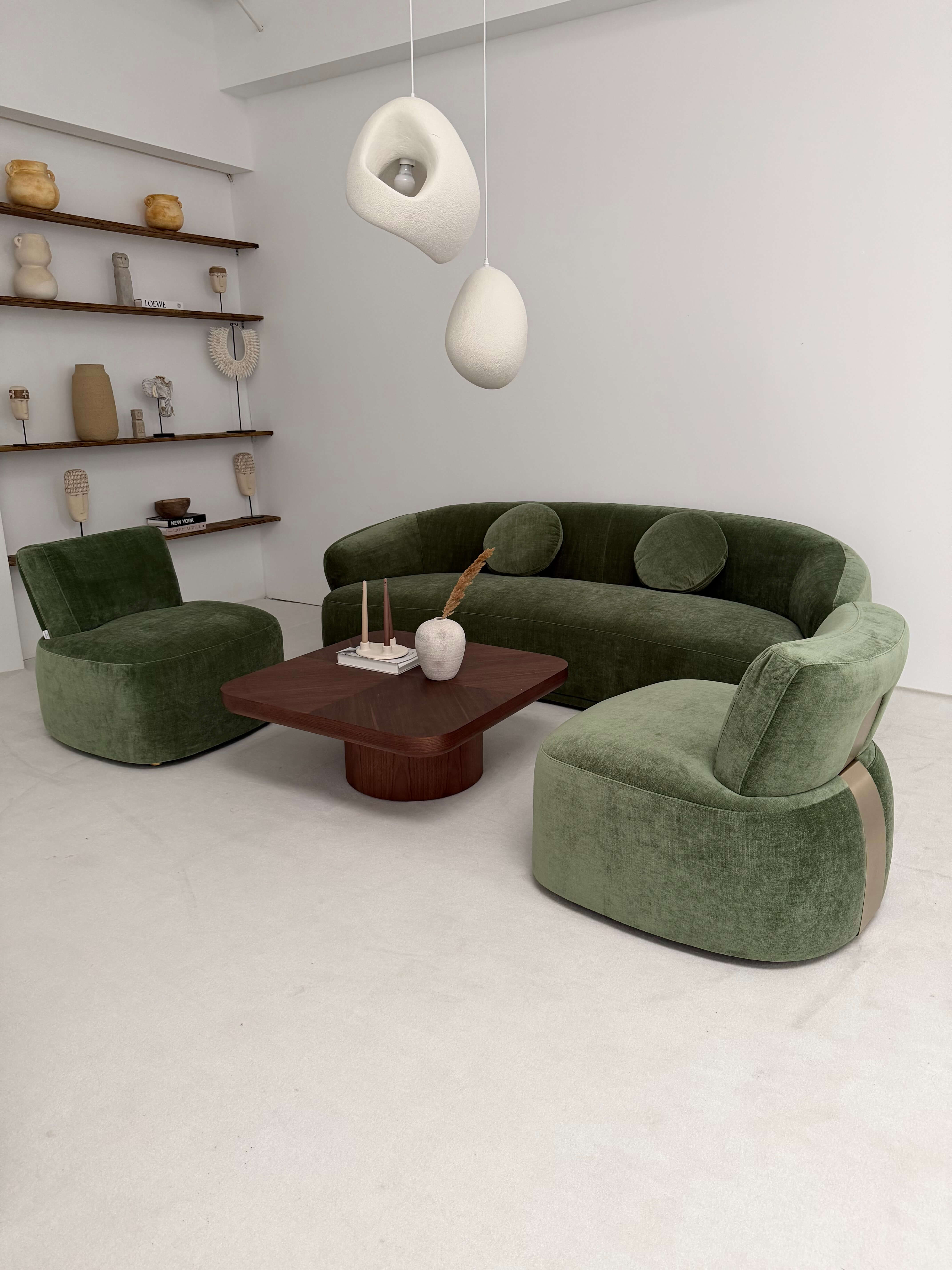 SOFA TRZYOSOBOWA AMARONE VITA ZIELONA ELEGANCJA W DESIGNERSKIM STYLU