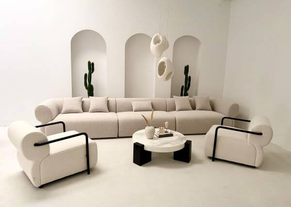 SOFA TRZYOSOBOWA MILANO  BEŻOWA ELEGANCJA I KOMFORT W WYJĄTKOWYM STYLU