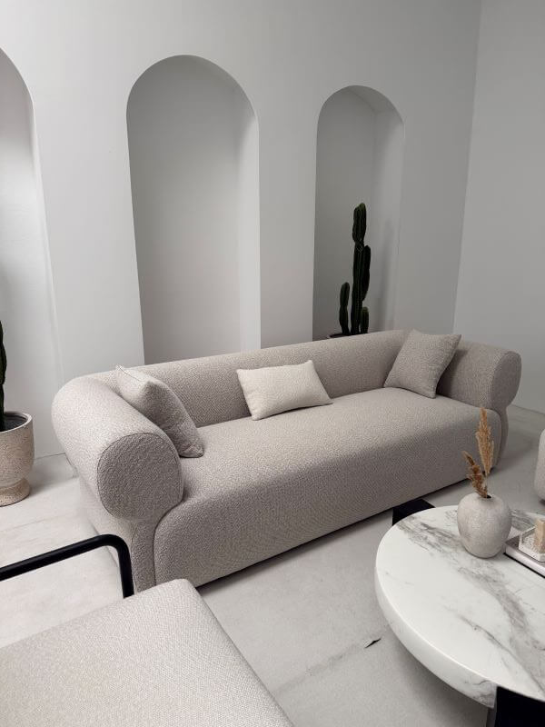 SOFA TRZYOSOBOWA MILANO  BEŻOWA ELEGANCJA I KOMFORT W WYJĄTKOWYM STYLU