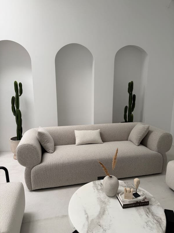 SOFA TRZYOSOBOWA MILANO  BEŻOWA ELEGANCJA I KOMFORT W WYJĄTKOWYM STYLU