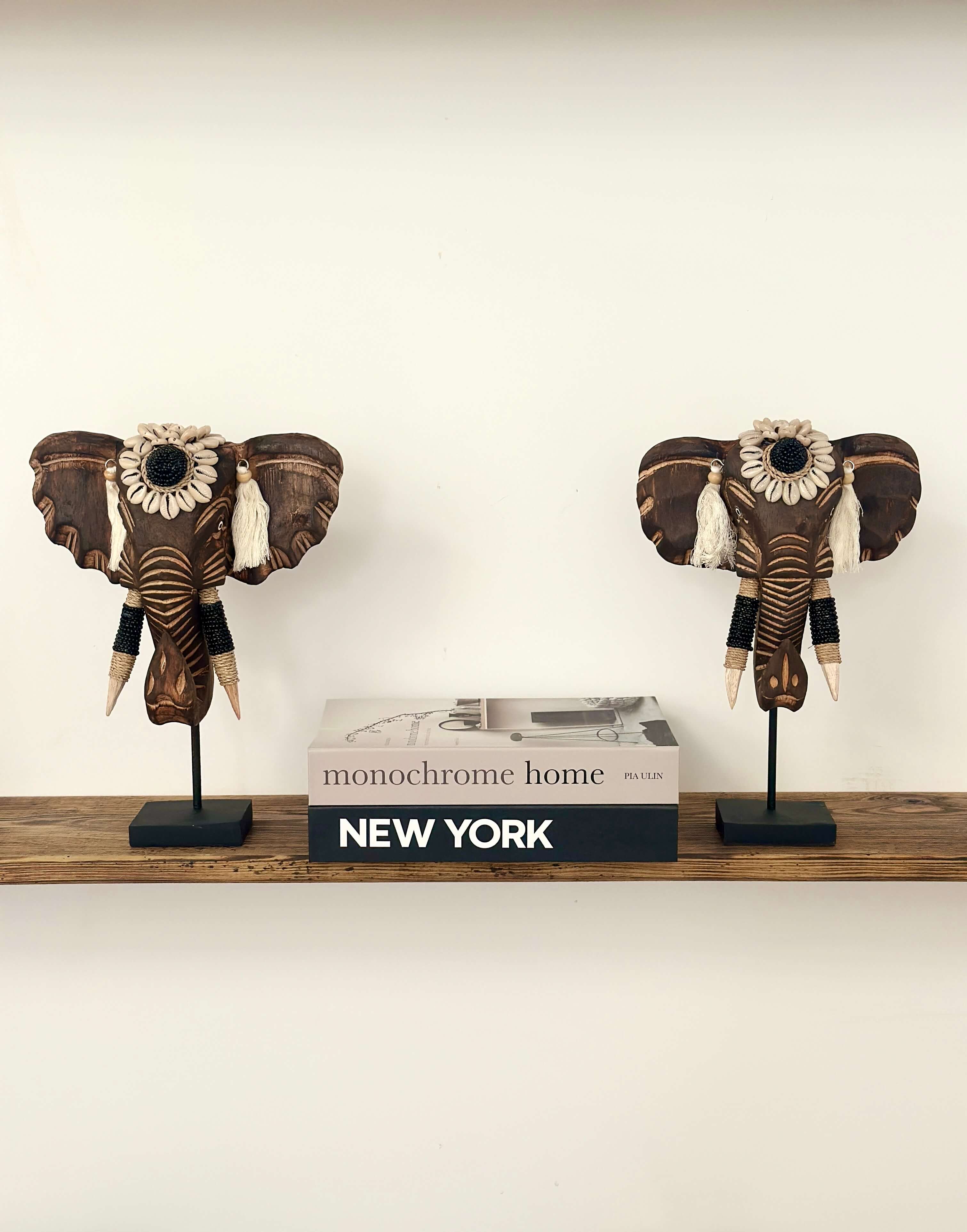 FIGURKA DEKORACYJNA SŁOŃ BRĄZOWY