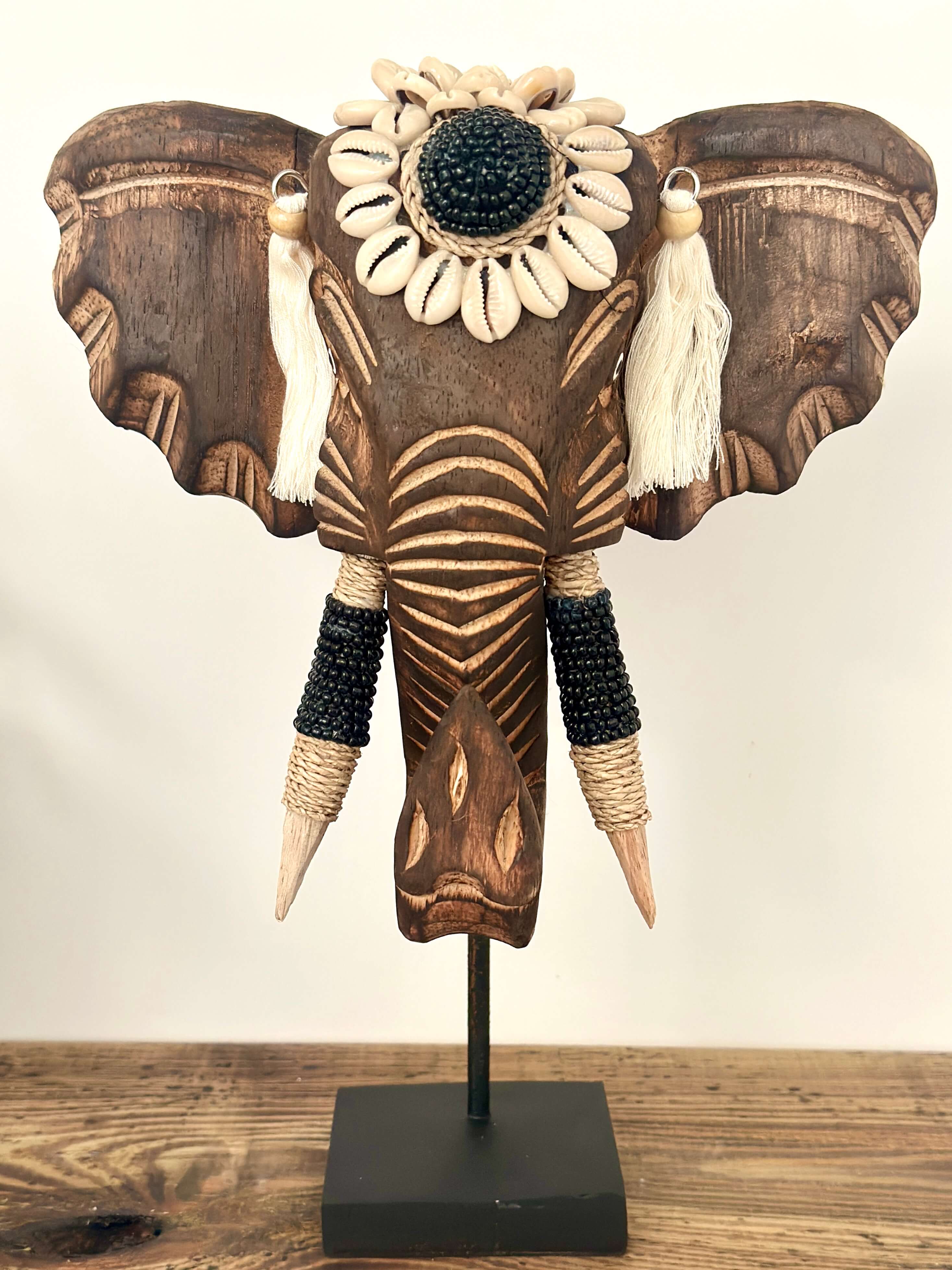 FIGURKA DEKORACYJNA SŁOŃ BRĄZOWY