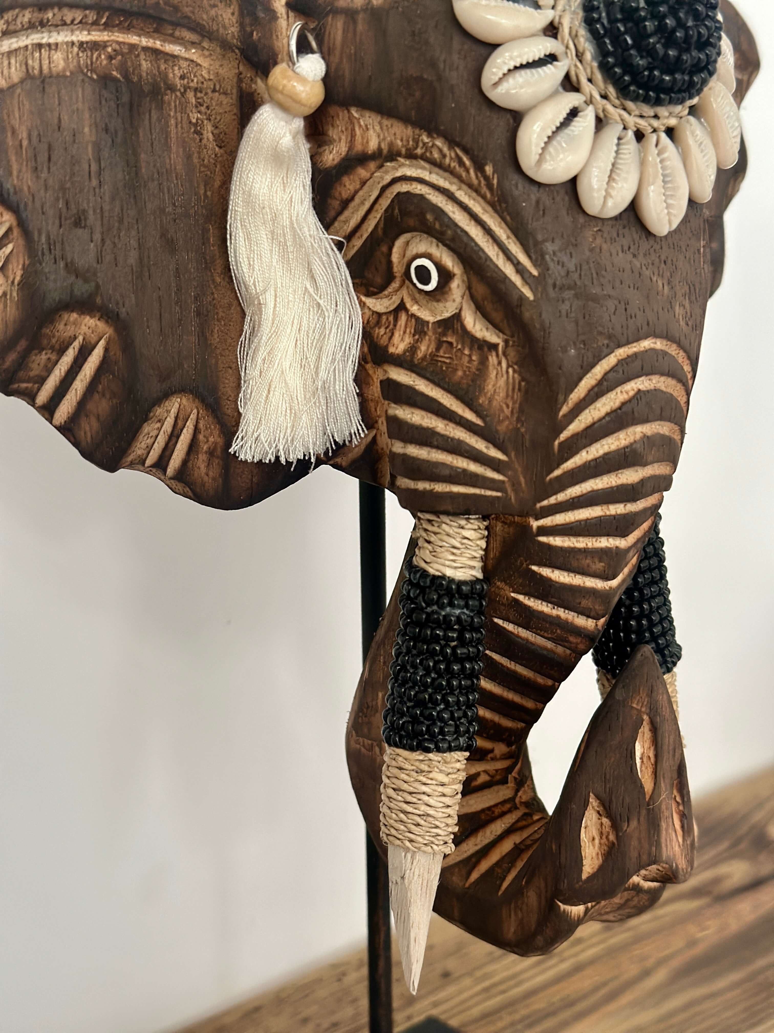 FIGURKA DEKORACYJNA SŁOŃ BRĄZOWY