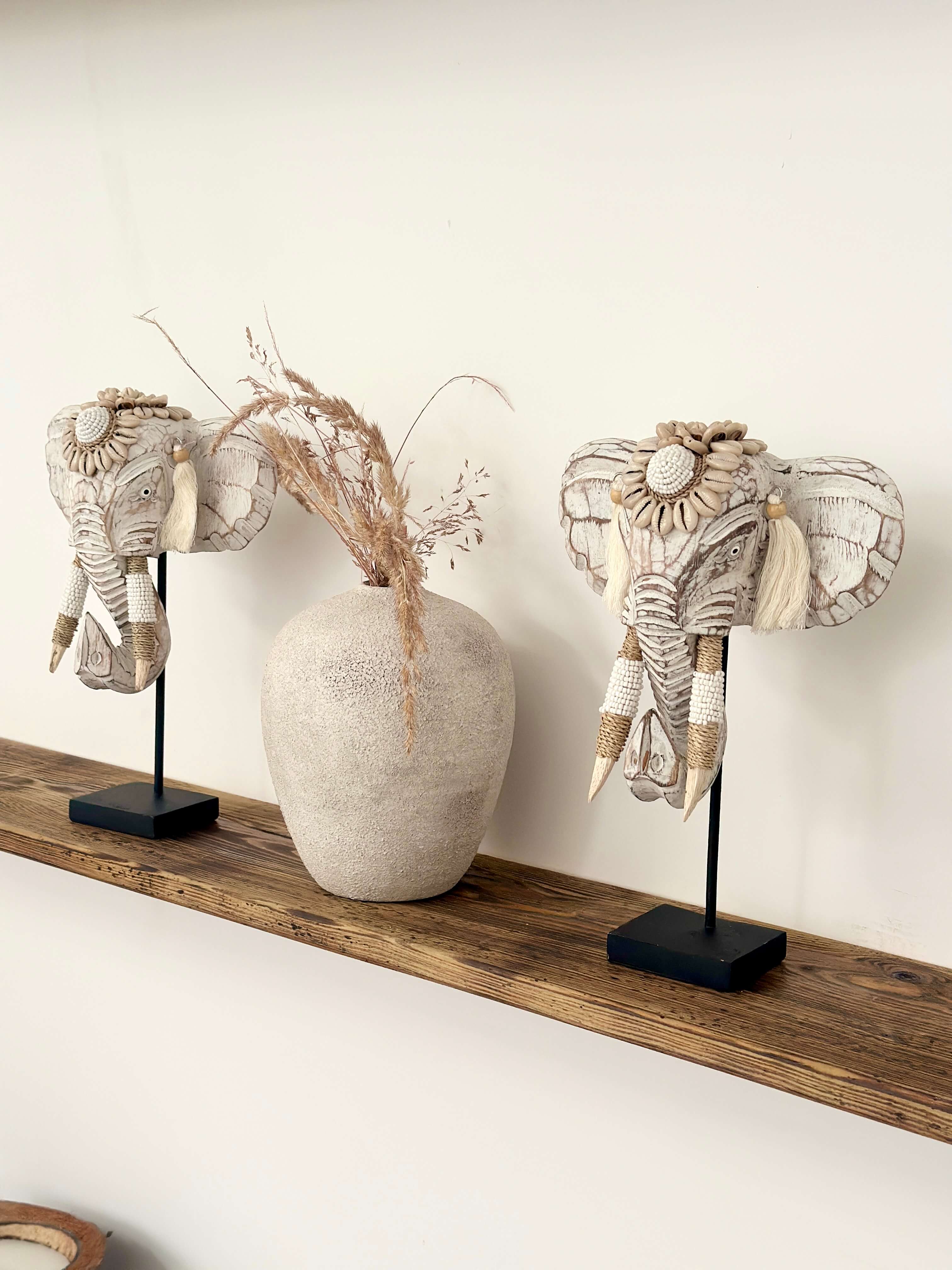 FIGURKA DEKORACYJNA SŁOŃ BIAŁY