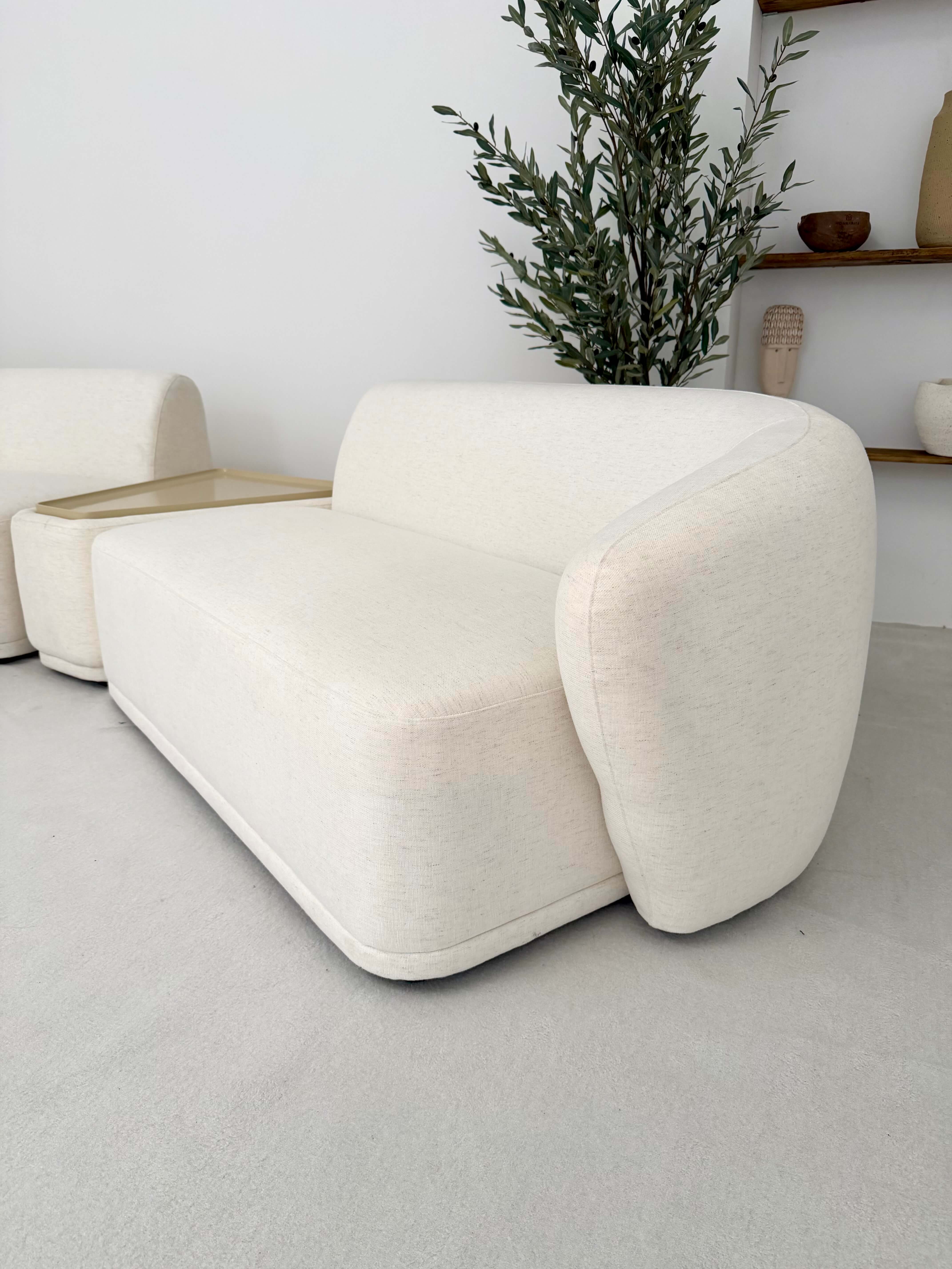 5-CZĘŚCIOWA MODUŁOWA SOFA AMARONE LUX – KREMOWA