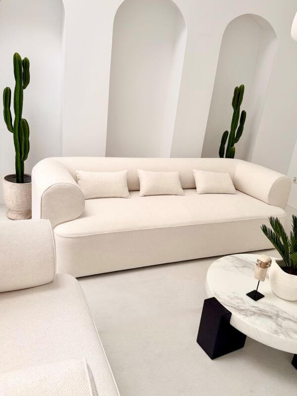 ZESTAW WYPOCZYNKOWY BELAGIO BEŻ SOFA 3-OSOBOWĄ I 2 FOTELE