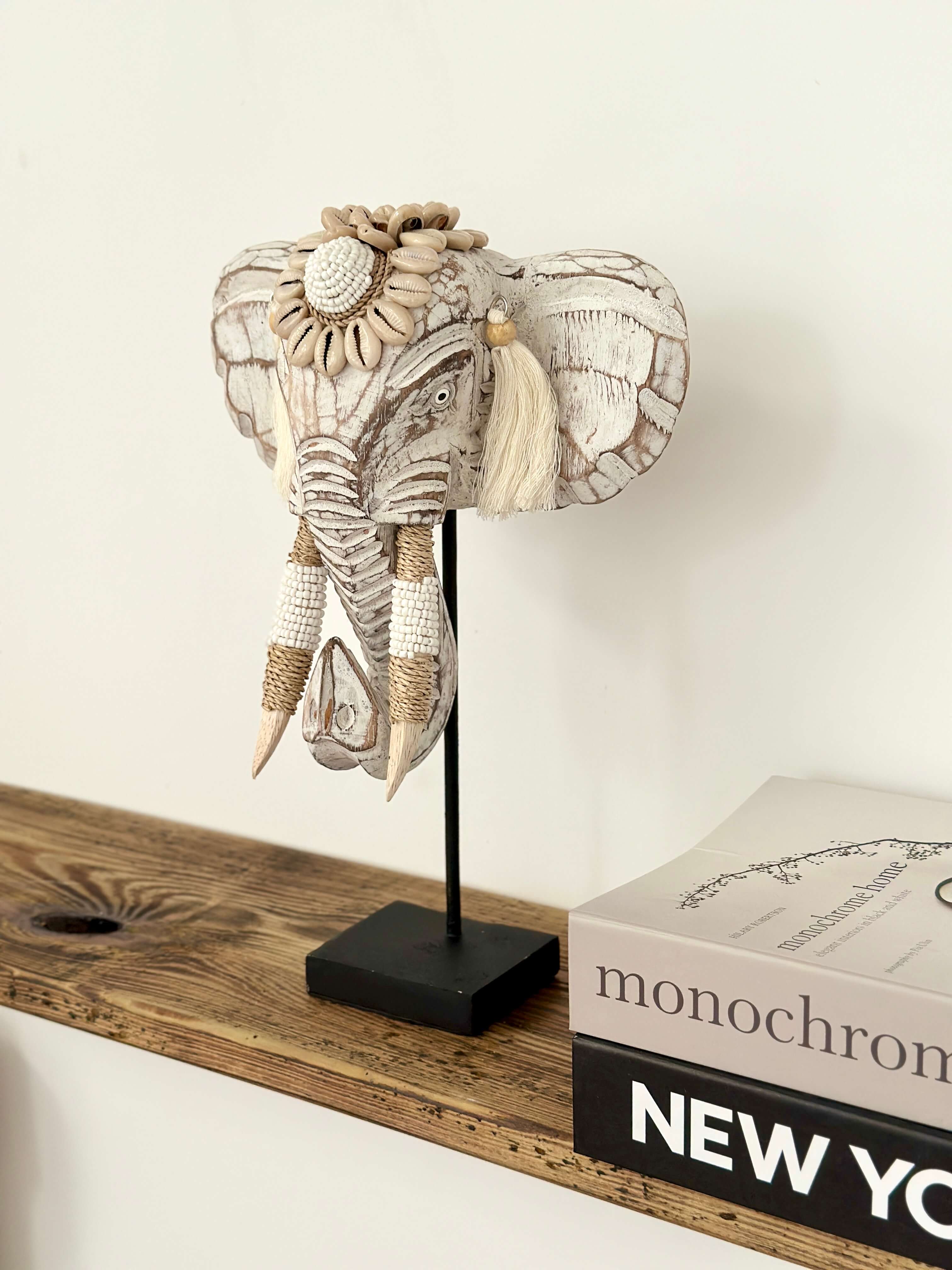 FIGURKA DEKORACYJNA SŁOŃ BIAŁY