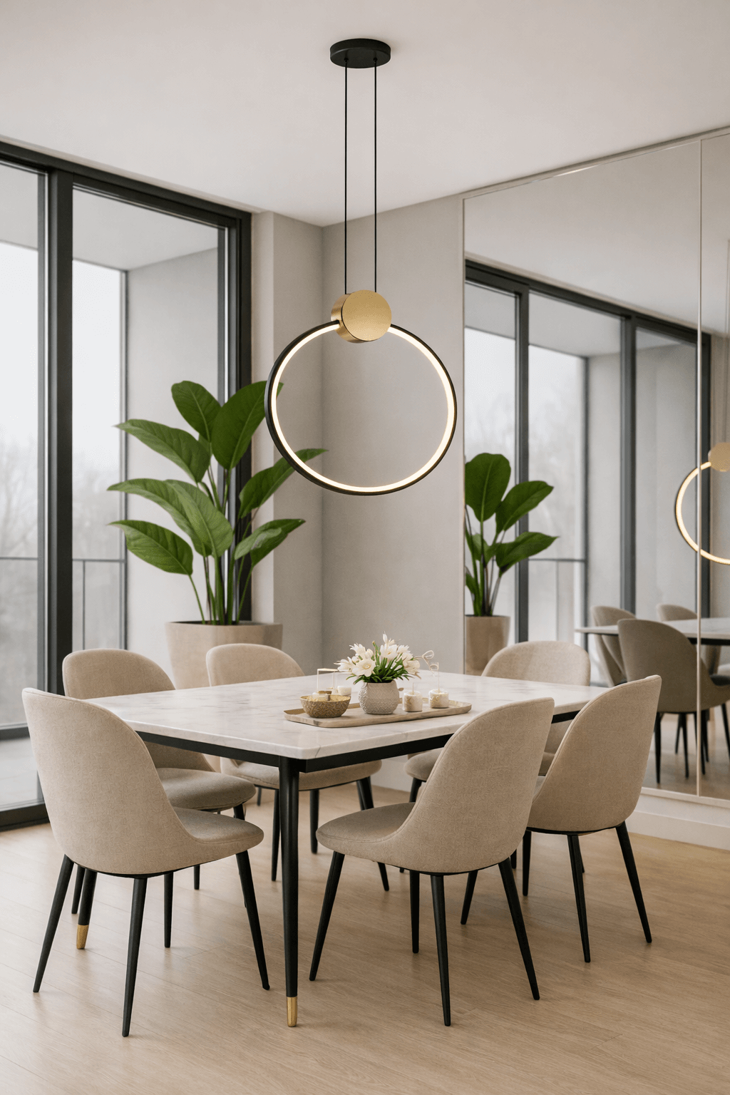 LAMPA WISZĄCA ZAFIRO L  MOSIĄDZ  CZERŃ