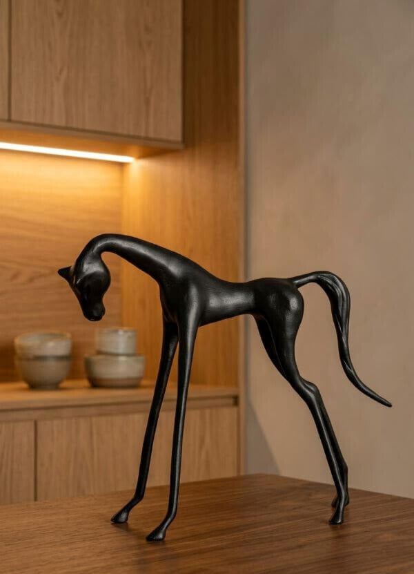 FIGURKA DEKORACYJNA COCO S CZARNY