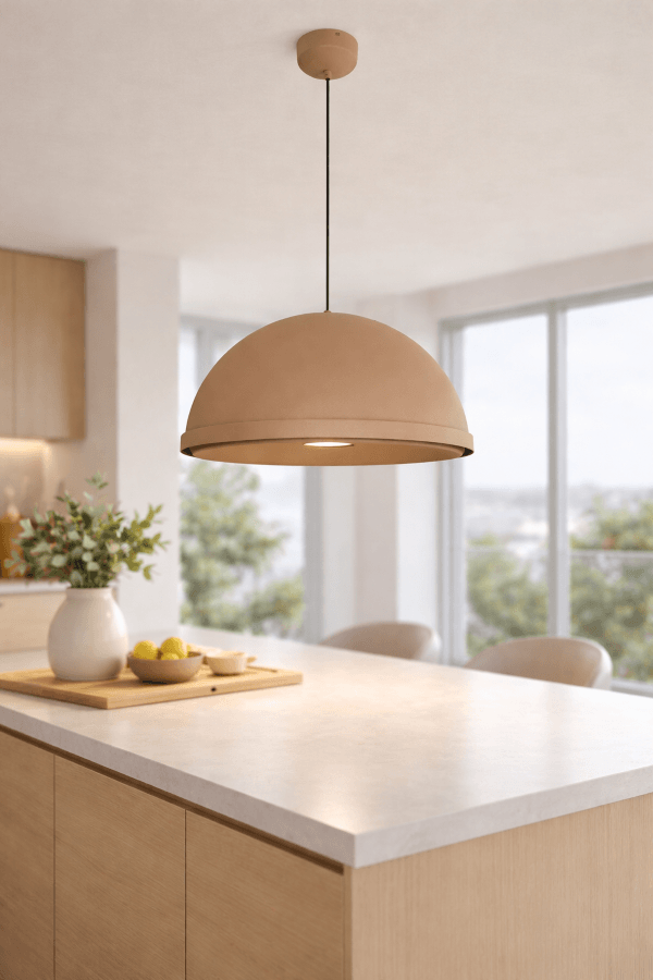 LAMPA WISZĄCA ALUMINIOWA ZORANIA BRĄZOWA