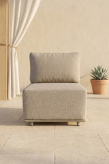 ELEMENT ŚRODKOWY SOFY JASNOSZAREJ SERANO LOUNGE