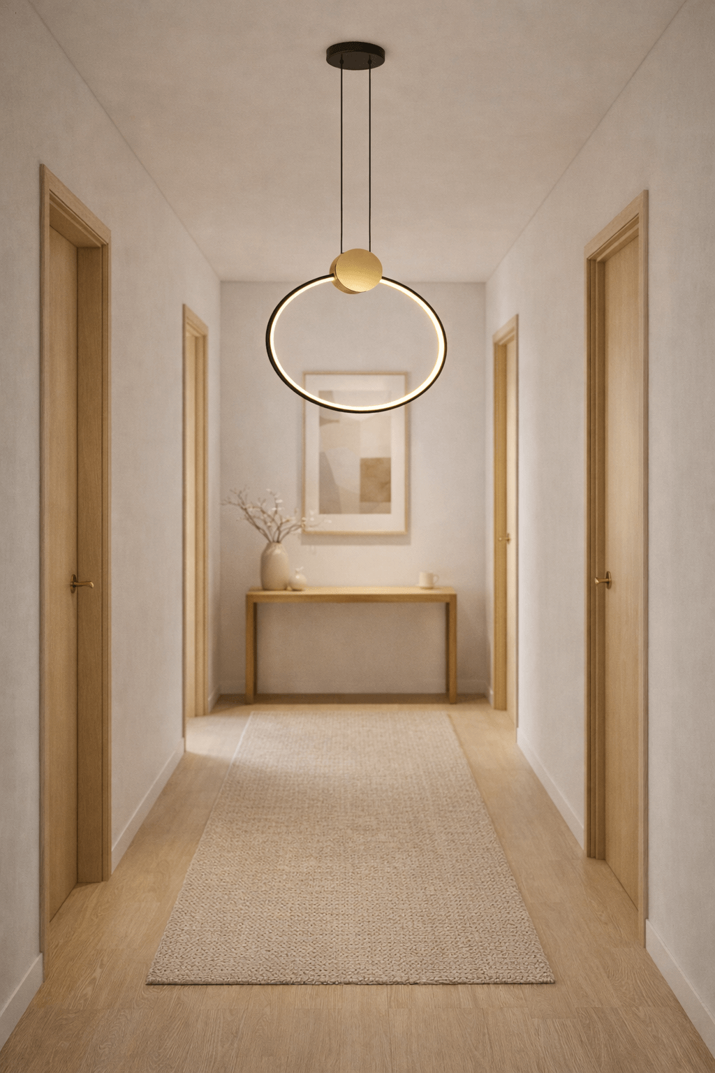 LAMPA WISZĄCA ZAFIRO L  MOSIĄDZ  CZERŃ