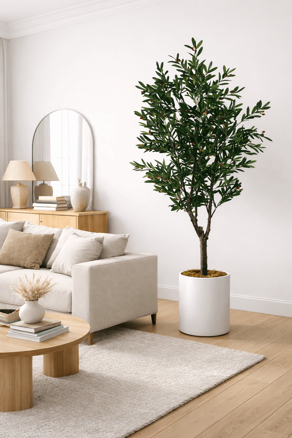 DUŻE SZTUCZNE DRZEWKO OLIWNE - 210 cm