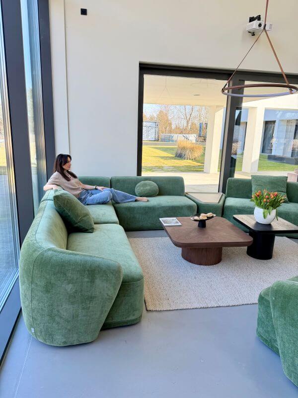 5-CZĘŚCIOWA MODUŁOWA SOFA AMARONE LUX – ZIELONA